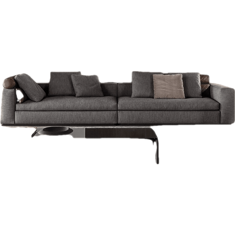 帕芭莎 意式轻奢布艺沙发现代简约家用客厅设计师创意四人位直排沙发RRL-936 双人位 恒温海绵