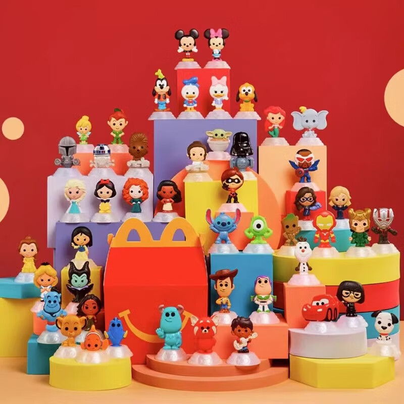 2023麦当劳开心魔法48款玩具迪士尼周年公仔米奇巴斯光年周边礼物 迪士尼周年限定48款玩具 麦当劳周边系列