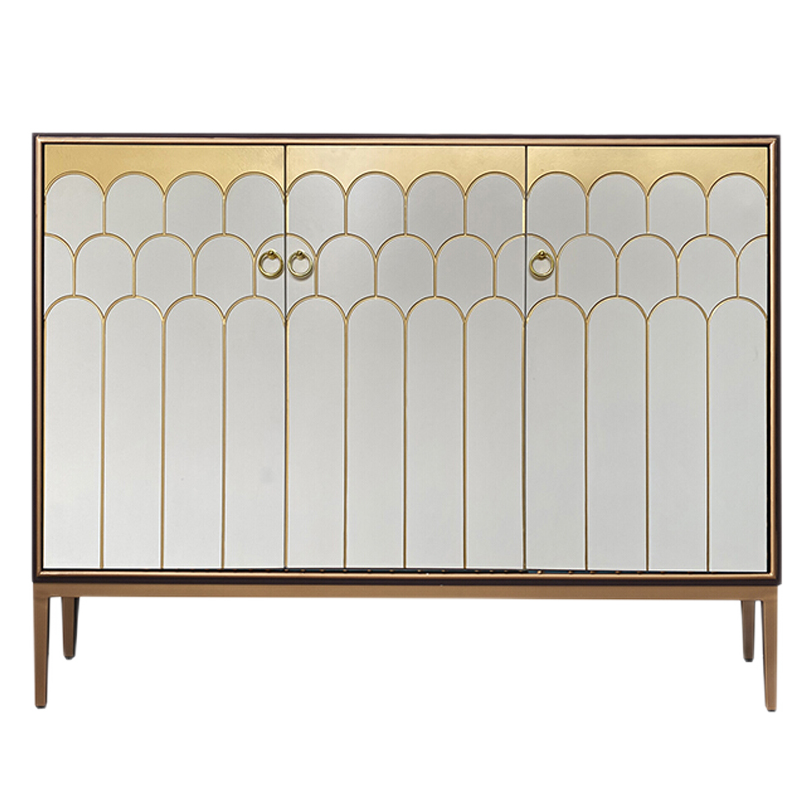 初岛 轻奢玄关柜现代简约美式鞋柜入户门厅柜设计师样板间酒店装饰柜子 两门柜1米 整装  箱框结构