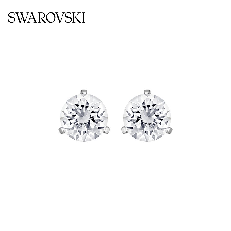 施华洛世奇（SWAROVSKI）耳钉耳环耳饰女度假风轻奢小众送女友女 Stilla镀白金1800046