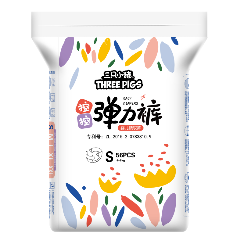 三只小猪Thethreepiggy品牌控控弹力纸尿裤价格查询和性价比分析