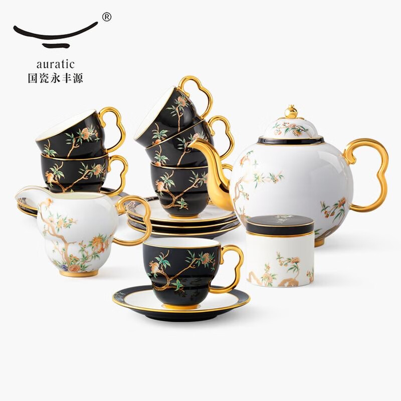 夫人瓷-石榴家园17头咖啡具|茶具(750ml)