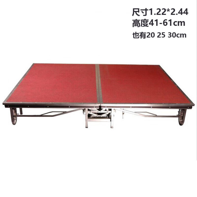 旭工宏升 工艺活动架子酒店移动折叠舞台板婚庆学校拼装舞台板t台工厂