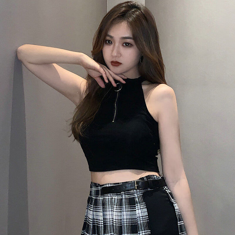 妃趣猫中性风酷感穿搭女装套装酷女孩辣妹穿搭蹦迪套装气质炸街帅气