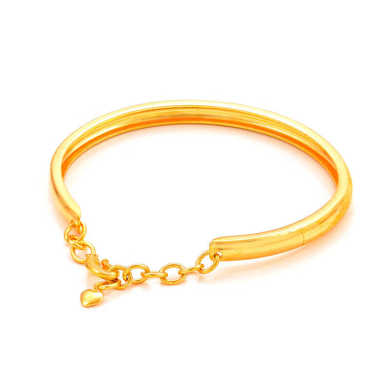 菜百首饰 黄金手镯 足金挚爱黄金手镯 计价 约16.85克