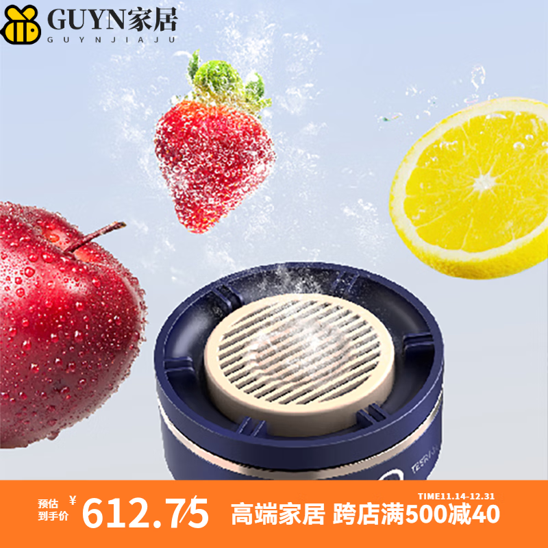 IOSNCreativechef转转果蔬清洗机果蔬净化器洗菜水果家用消毒净化器 静谧蓝【果蔬净化器】
