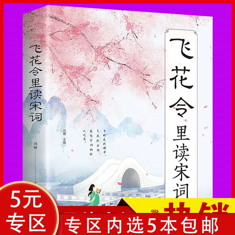 中国文学诗歌词曲鉴赏诗词名家传记书籍 飞花令里读宋词 定价35