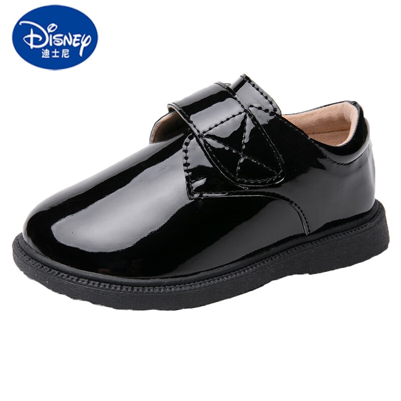 迪士尼(disney)男童皮鞋儿童演出鞋男孩花童学生单鞋英伦风校园幼儿园
