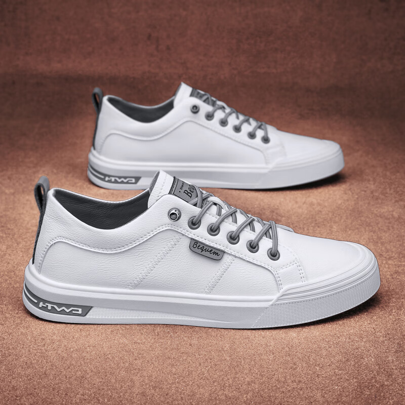 lmaybaluomu/巴洛姆新款男士休闲鞋时尚百搭白色板鞋潮流青春小白鞋