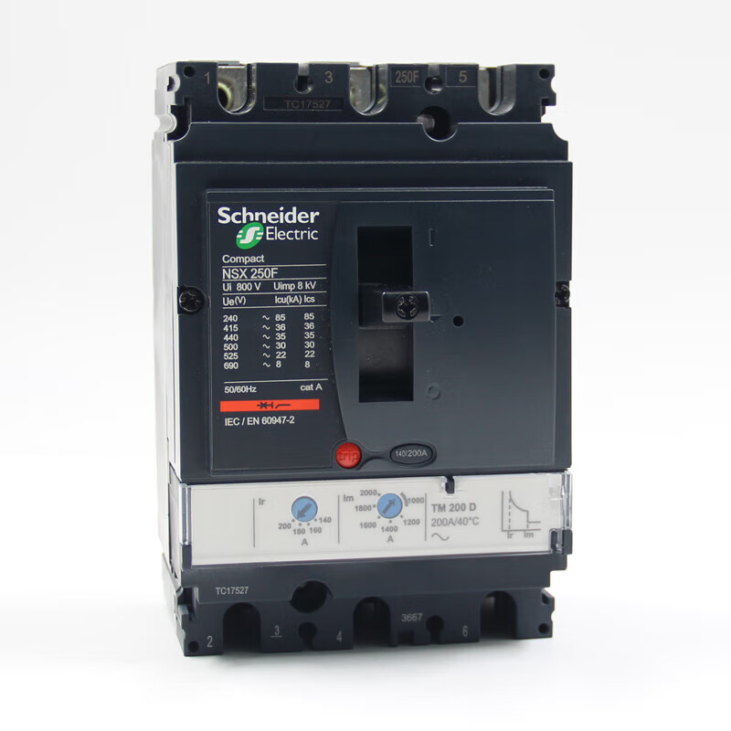空气开关nsx100f 160f 250f 400f 630f 固定式塑壳断路器 3p 16a