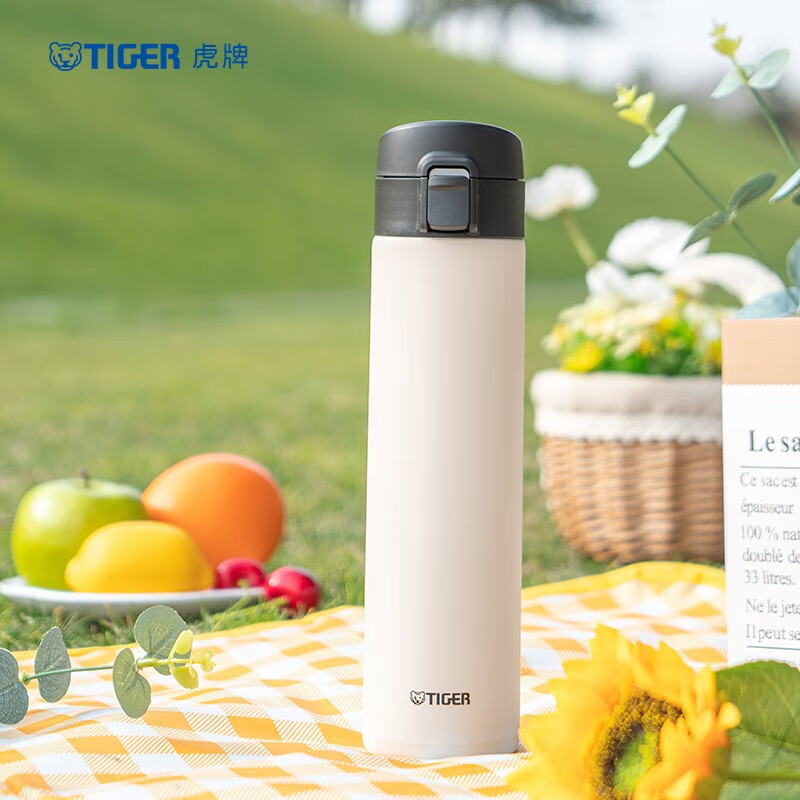 虎牌(tiger)保温杯男女不锈钢真空水杯一键开启弹盖杯mka-k60c 鹰头白