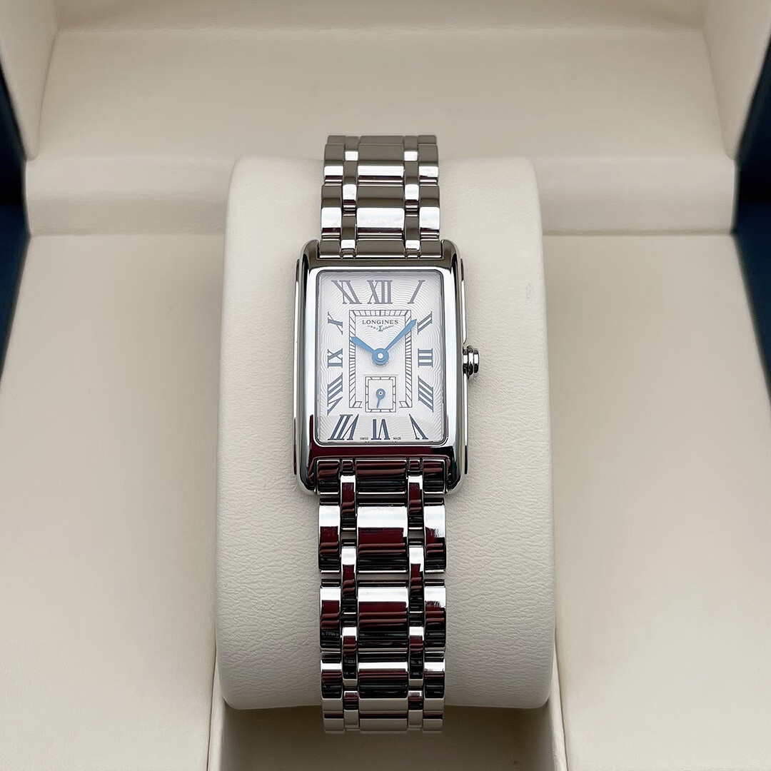 【二手99新】浪琴女表黛绰维纳女士方形酒桶型石英腕表优雅经典瑞士