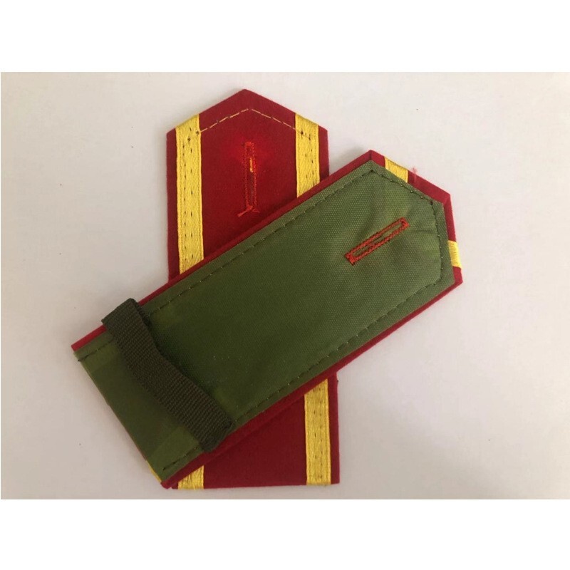 芭库森学生军训肩章肩牌红色肩章学校学员肩章迷彩服肩章 肩章 肩章