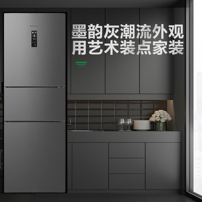 容声(Ronshen)252升三开门电冰箱变频风冷一级能效节能家用风冷无霜BCD-252WD18NP