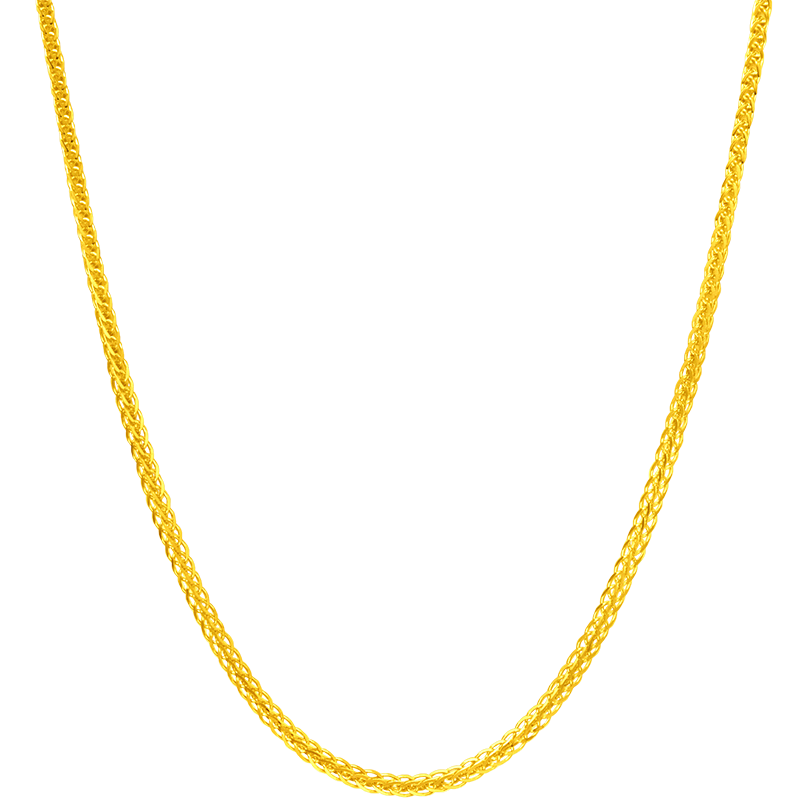 周大福经典肖邦链足金黄金项链/素链(工费320) 45cm 约2.9g F219748