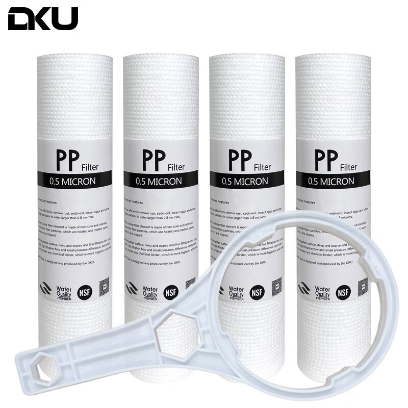 DKU 净水器PP棉滤芯通用0.5微米 家用净水机反渗透纯水机超滤机前置过滤芯 4支装（10寸）怎么样,好用不?