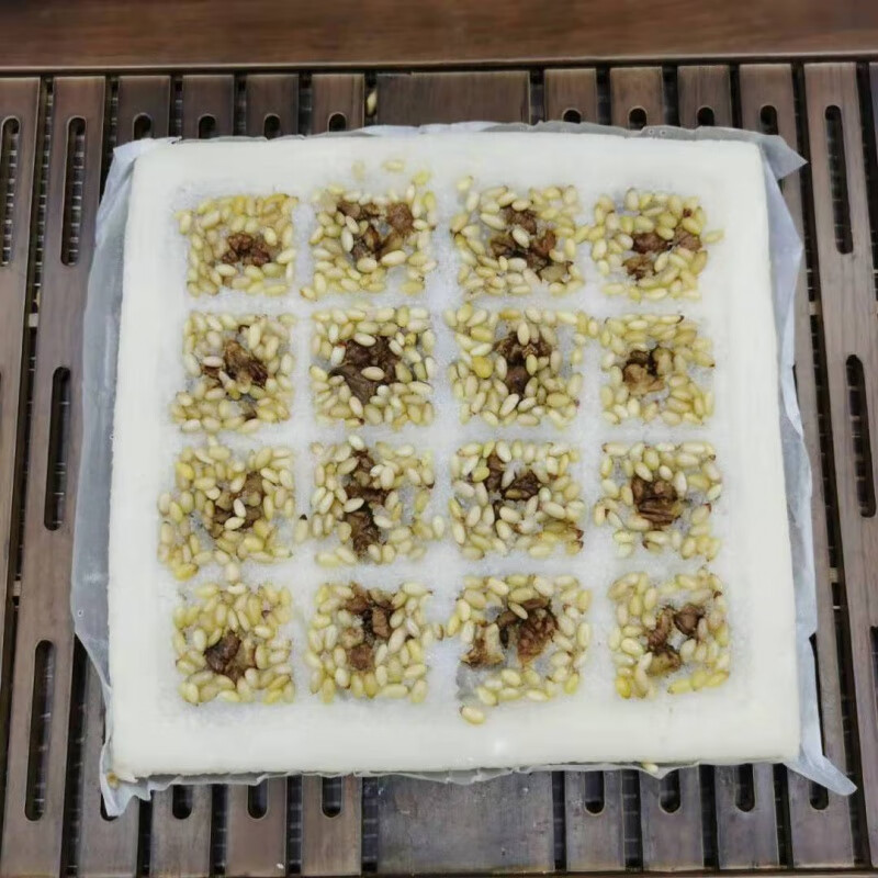 虎钢馋上海特产零食七宝老街方糕正宗传统甜糯米糕点心松仁核桃糕纯