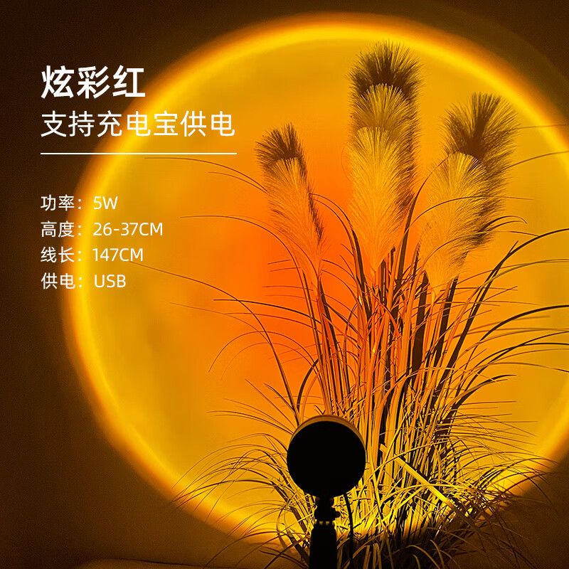 【夕阳灯】抖音快手网红拍摄落日灯台灯客厅卧室摄影棚氛围创意艺术