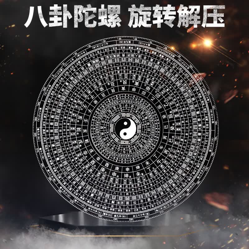 百里霜 八卦指尖陀螺8CM 解压玩具解压神器手指陀螺八卦罗盘发泄神器使用感如何?