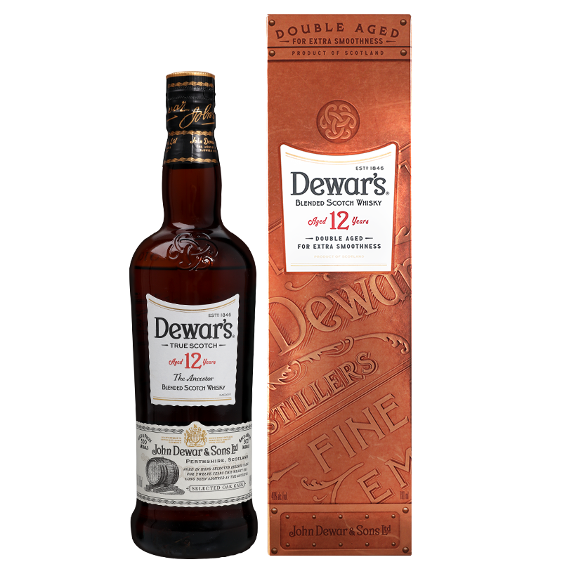Dewar's 帝王 12年 苏格兰 调和威士忌 40%vol 700ml
