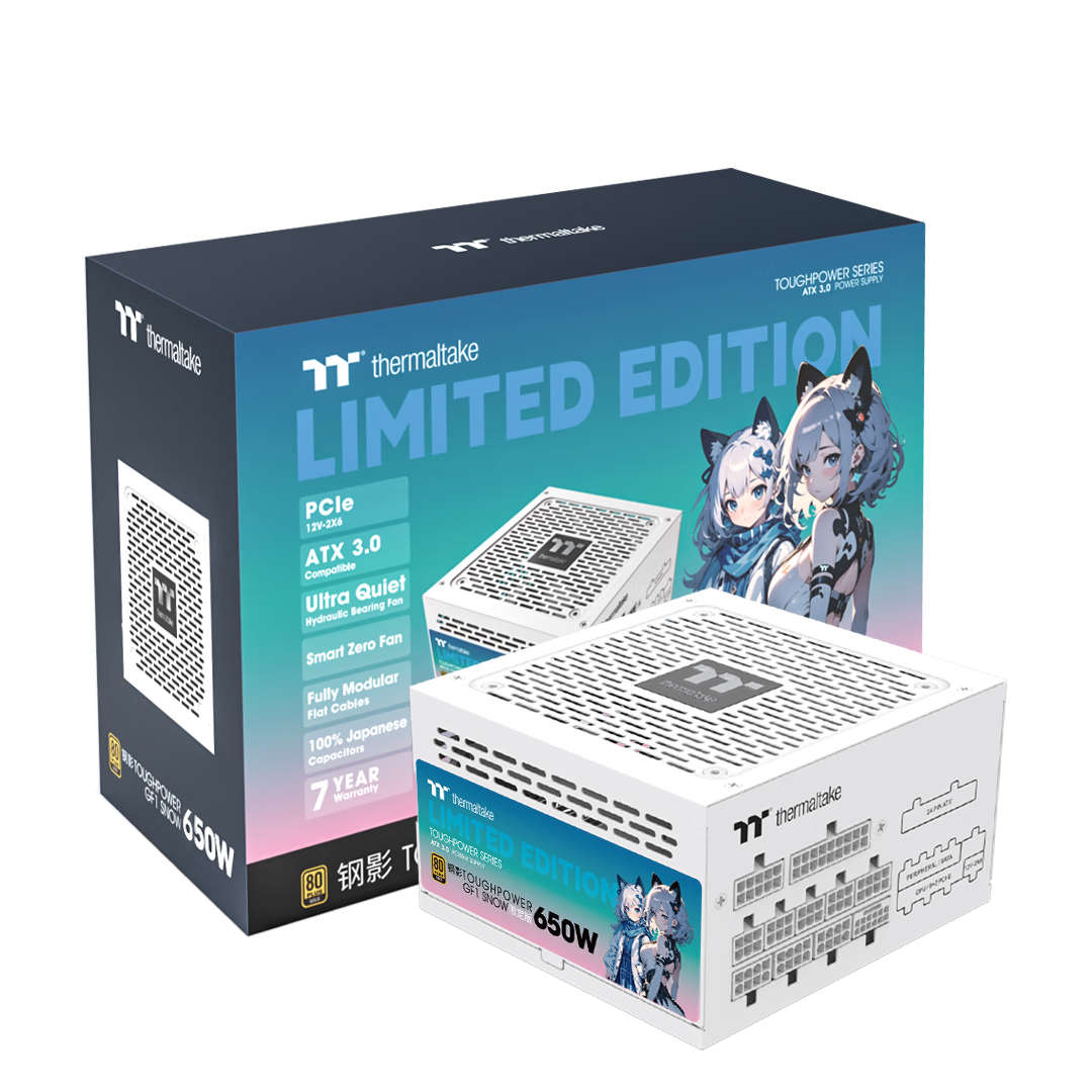 Thermaltake��Tt���650W ��ӰToughpower GF1�޶����Դ ��ɫ(ԭ��PCIe5.1/ATX3.0/������֤/ȫģ��)