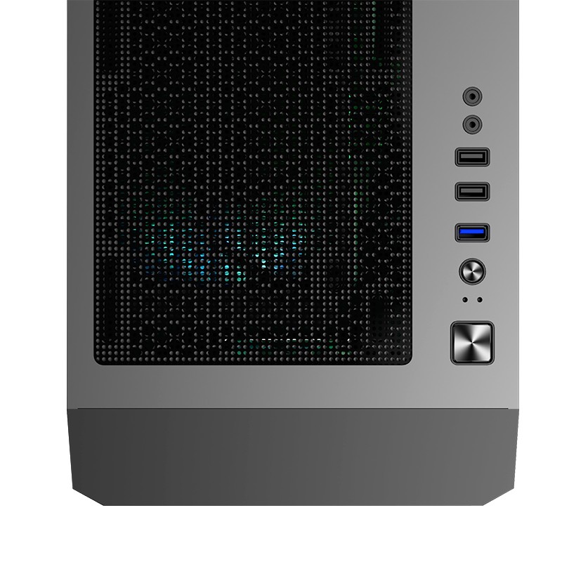 爱国者（aigo）F30钛灰色 宽体大箱 台式机电脑机箱 E-ATX/ATX主板/360冷排/30系显卡/钢化玻璃全侧透