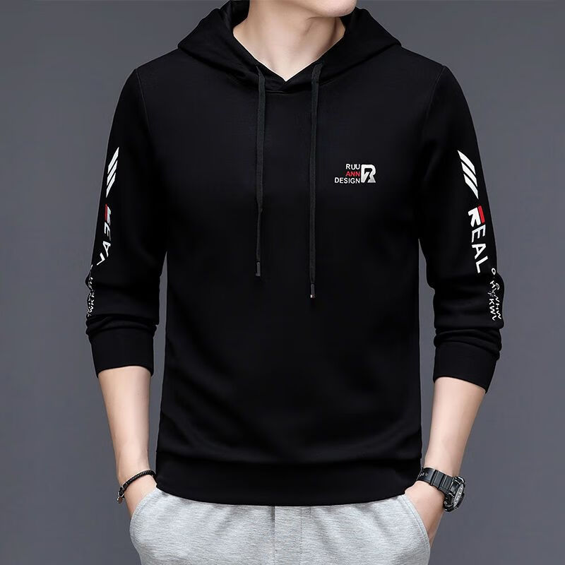 衣服冬季男 内衫宁墅 秋冬带帽卫衣有帽子的戴帽男士中老年连帽卫衣男