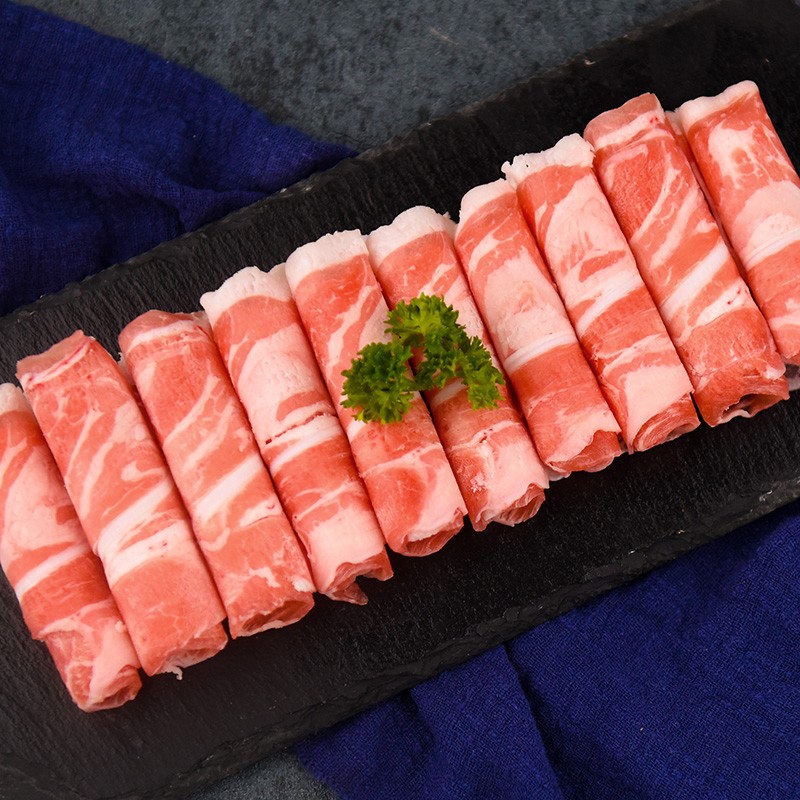 阿牧特 内蒙古高钙羊肉片380g羊肉卷带脆骨 生鲜火锅食材涮羊肉