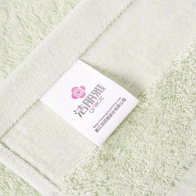 洁丽雅（grace）【三条装】纯棉毛巾柔软洗脸加厚吸水擦脸成人男女洗澡不掉毛面巾 w7377【棕+红+蓝】3条 纯棉/不掉毛/多样选择