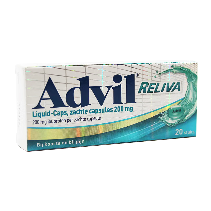 Advil 布洛芬 欧洲Advil 快速止疼药头痛牙痛神经痛痛经姨妈痛腰痛退烧GSK升级版布洛芬20粒