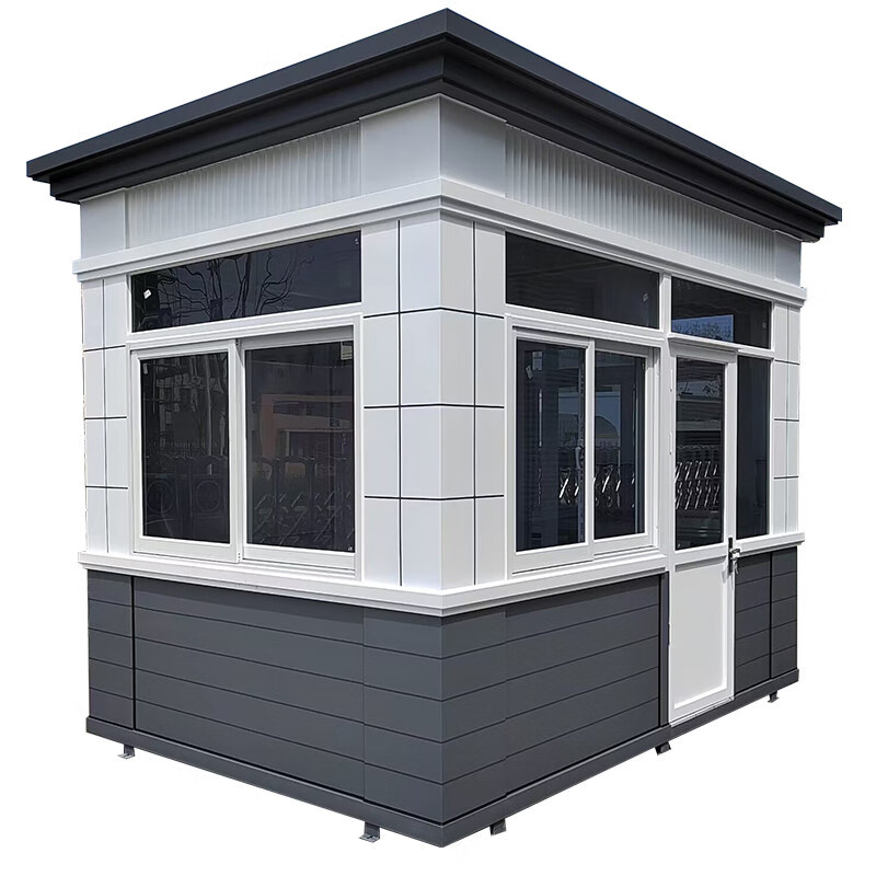 仁聚益真石漆钢结构 岗亭保安亭 户外豪华雕花欧式景区物业岗亭厂家