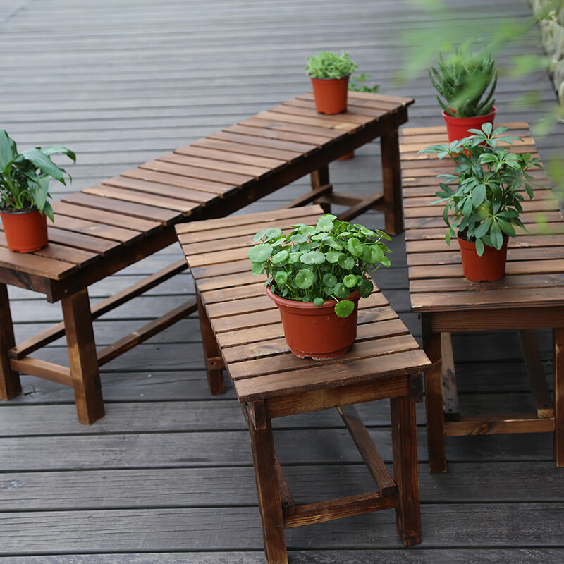 兰俊达户外长凳子阳台实木长条凳庭院防腐木凳换鞋凳花园长椅浴室长