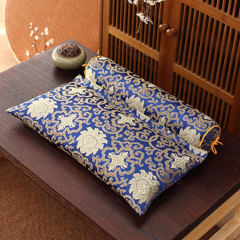 流彗颈椎反弓专用枕头荞麦全荞麦壳颈椎枕单人睡觉护颈小枕头圆柱