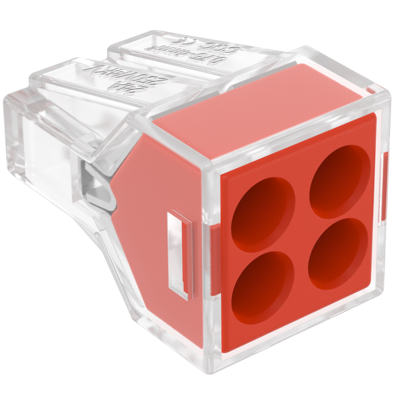快速接线端子100只104电线连接器快速接头家用并线器分接线盒接线端子