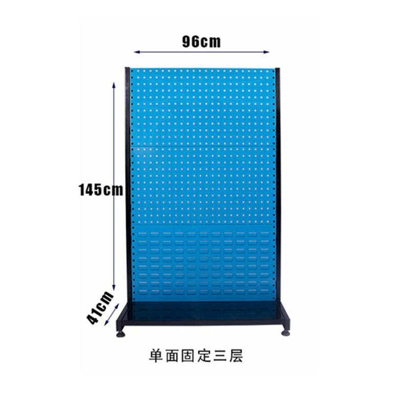 物料架工具整理架洞洞板方孔挂板挂钩五金工具车展示架子双面移动