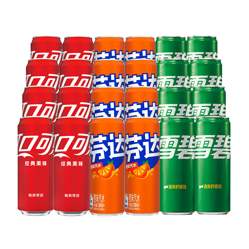 �ɿڿ��֣�Coca-Cola�������ζ330ml*24��̼�����Ͽ�����ˮ ���ϰ�װ��� ���ǻ��װ330ml*24�ޣ���8�ޣ� 42.9Ԫ