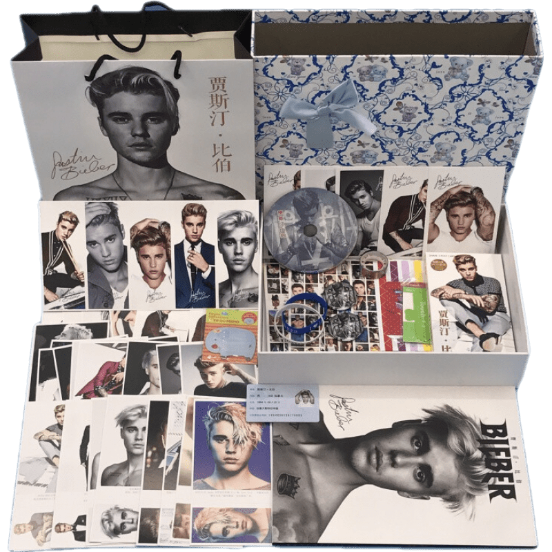 贾斯汀比伯JustinBieber全新写真集周边专辑海报明信片生日礼物 限量 礼盒套装全套 贾斯汀比伯