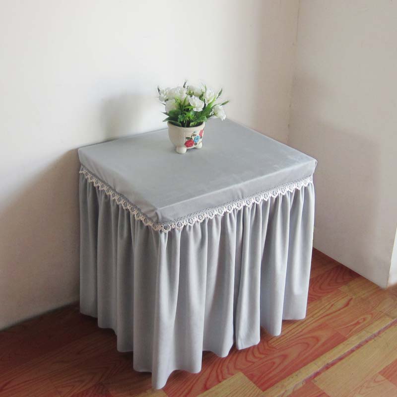 简约灰色罩防尘罩保险箱装饰遮挡布现代防尘定做 灰色 定做测量长宽高