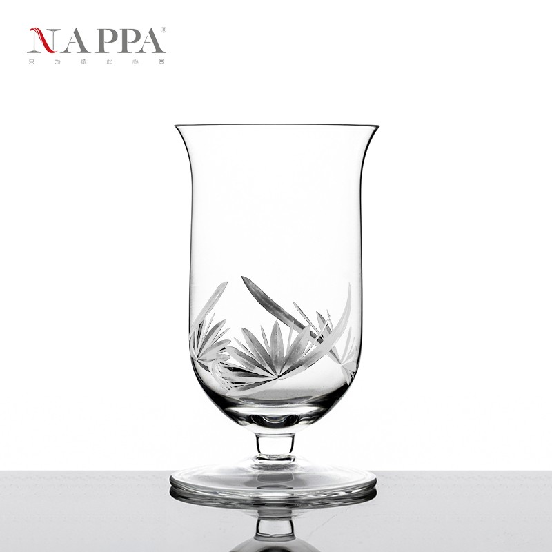 nappa 威士忌酒杯 手工雕花水晶杯威士忌杯品酒杯闻香杯郁金香杯 带