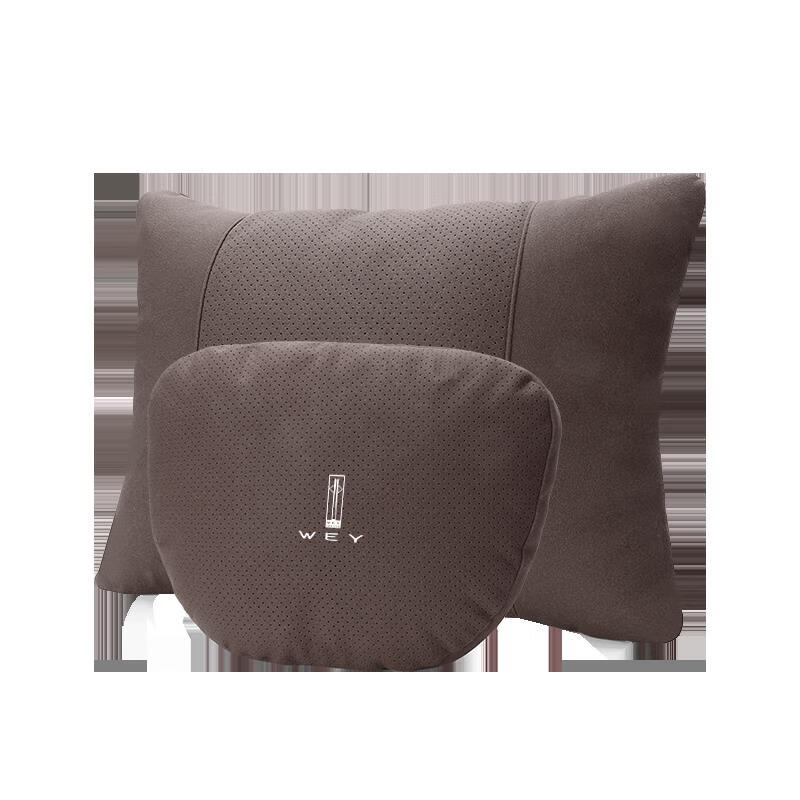 宰搂魏派专用头枕蓝山魏派腰靠护颈枕座椅枕头WEY改装车内饰用品 魏派头枕黑1只装