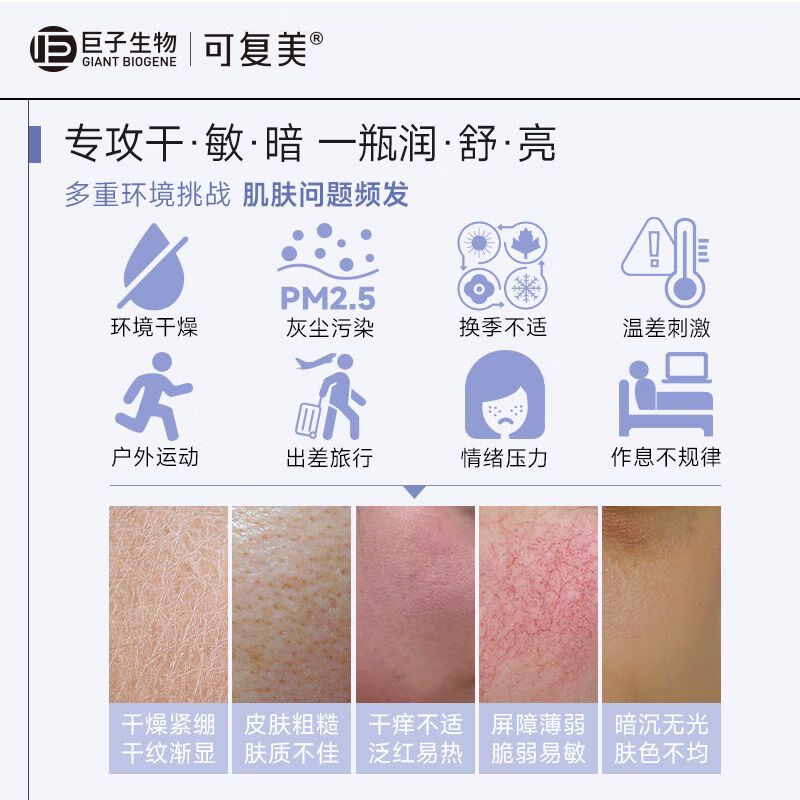 可复美焕能舒润柔肤水500ml 补水保湿爽肤水 修护敏感肌肤 锁水强韧屏障 柔肤水500ml/瓶【赠化妆棉1包】