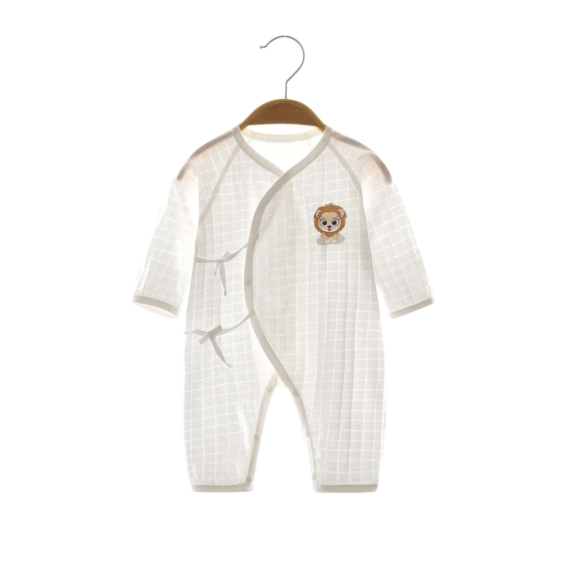 新生婴儿连体衣无骨宝宝哈衣春秋季纯棉初生服爬服男女室内衣服 qy060