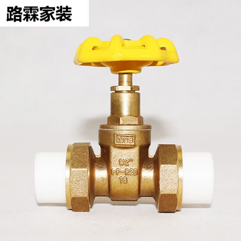 澳颜莱ppr双活接闸阀 活接阀门全铜ppr活接阀门 全铜截止闸阀 20(4分)