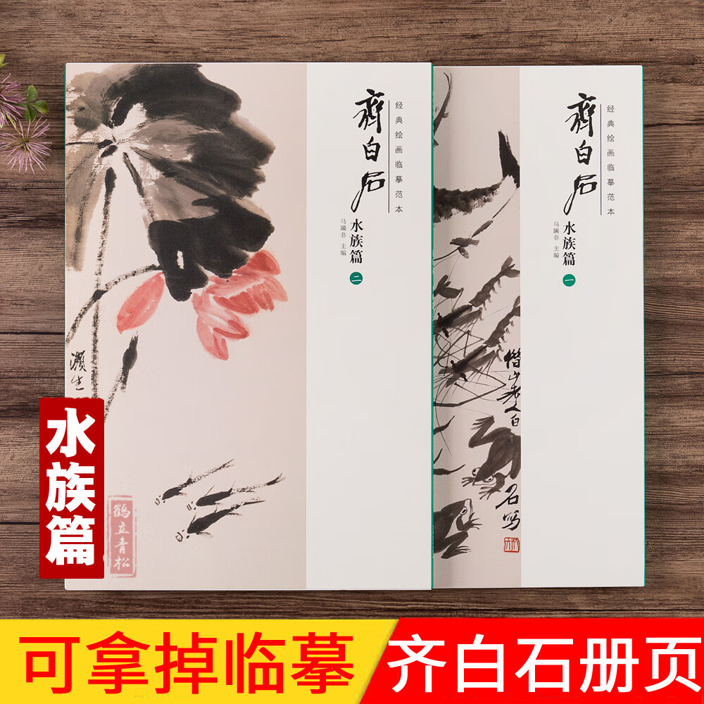 二美术绘画书籍作品构图高妙意境深远水族绘画精品绘画临摹画集画册安