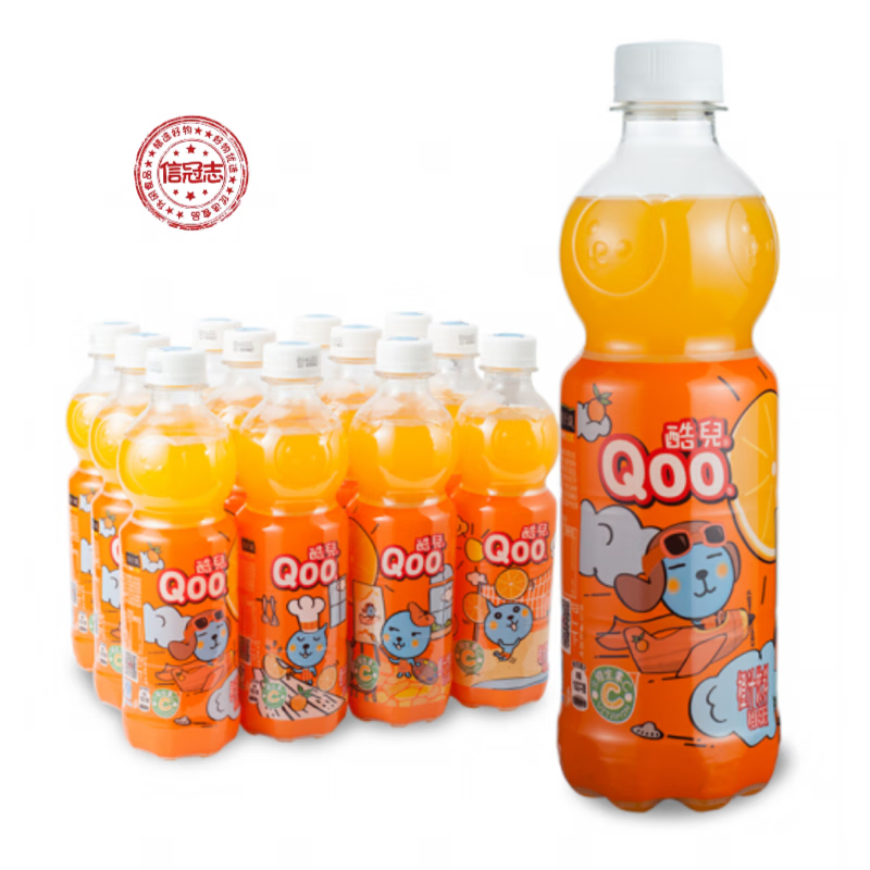 酷儿可口可乐酷儿橙汁饮料450ml*12瓶整箱装饮品果味饮料 酷儿橙汁450
