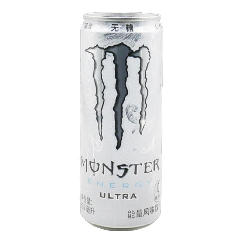 可口可乐Monster魔爪330ml罐装整箱黑白魔爪运动能量风味饮料 【无糖】白魔爪饮料330ml*12罐