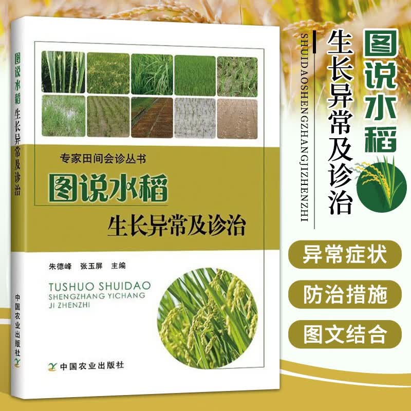 图说水稻生长异常及诊治 水稻高产种植书籍 水稻栽培种植病虫害防治技术书籍大全 大米高效栽培种植书籍