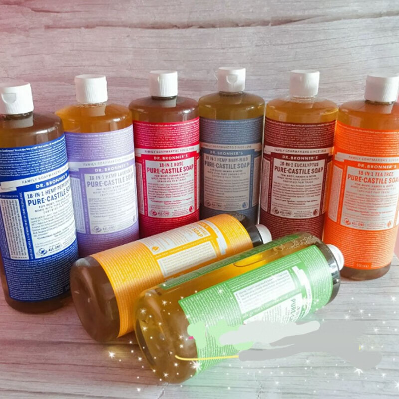 Dr.Bronner's布羅納博士現(xiàn)貨美國(guó)多功能天然有機(jī)精油液體皂946ml #1# 現(xiàn)貨薰衣草946ml