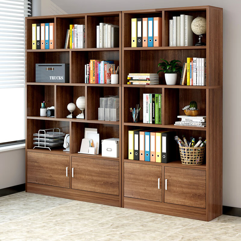 2022新 款可狄 文件柜木质资料柜办公室书柜带锁柜子靠墙书架落地组合