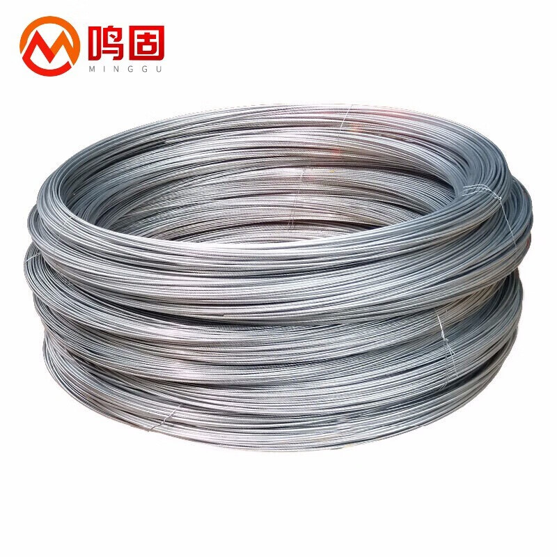 鸣固 镀锌铁丝 铁丝防锈镀锌软铁丝 铁线丝 工地细铁丝线 16号一捆5斤